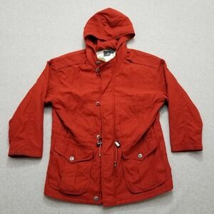 Li2wear‎ Jacket Womens Small Red Pockets Full Zip Hooded